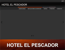 Tablet Screenshot of hotelelpescador.com.ar