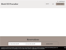 Tablet Screenshot of hotelelpescador.net